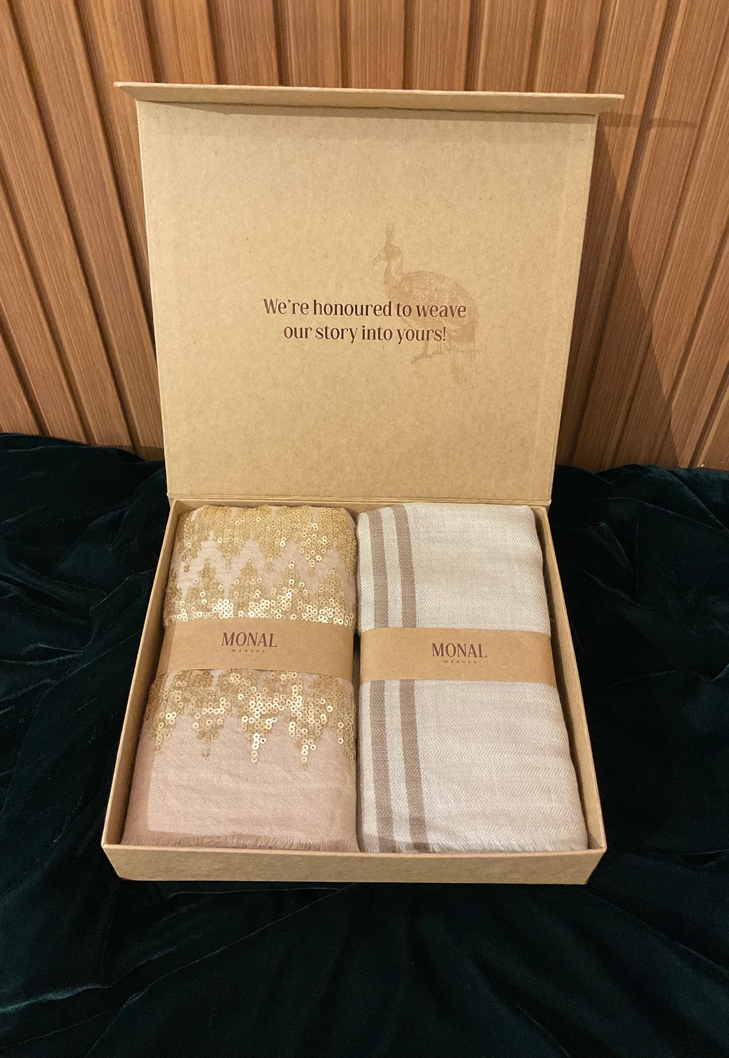 The Classic Beige Stoles Combo Gift Box